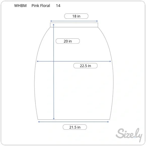 Pink Floral Layered Chiffon Pencil Skirt - Picture 9 of 9